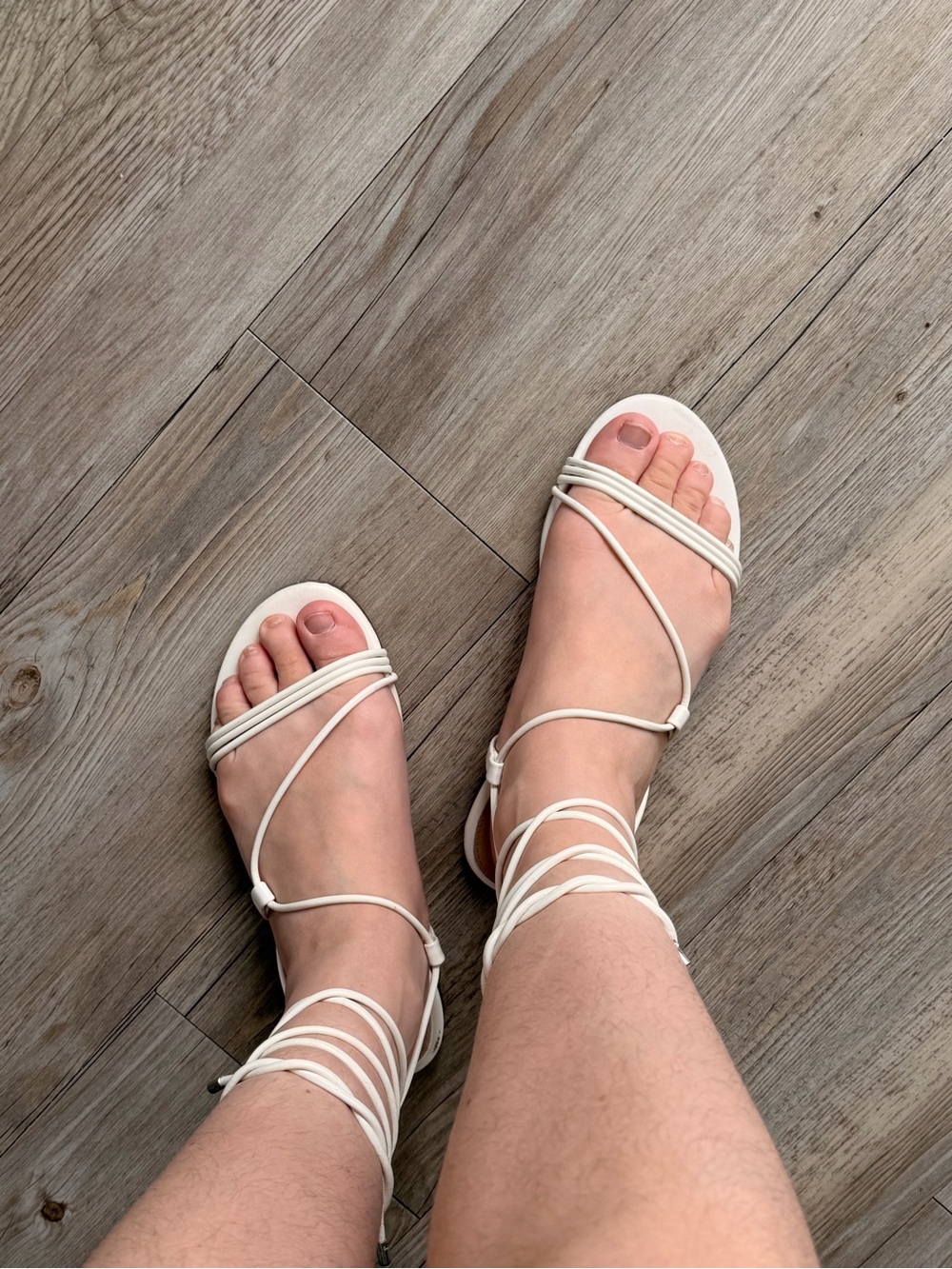The Drop Women's Samantha Flat Strappy Lace-Up Sandal